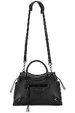 Balenciaga Small Neo Classic City Bag in Black, view 6, click to view large image.