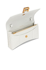 Balenciaga Hourglass Wallet on Chain Bag in White, view 6, click to view large image.
