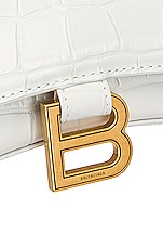 Balenciaga Hourglass Wallet on Chain Bag in White, view 8, click to view large image.