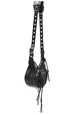 Balenciaga Small Le Cagole Shoulder Bag in Black, view 3, click to view large image.
