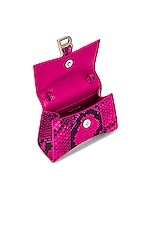 Balenciaga Mini Hourglass Top Handle Bag in Fuchsia & Black, view 5, click to view large image.