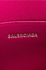Balenciaga Mini Hourglass Top Handle Bag in Fuchsia & Black, view 7, click to view large image.