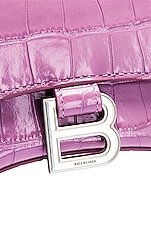 Balenciaga XS Hourglass Top Handle Bag in Lilac, view 8, click to view large image.