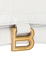 Balenciaga Small Hourglass Top Handle Bag in White, view 8, click to view large image.