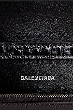 Balenciaga Hourglass Wallet on Chain Bag in Black, view 7, click to view large image.
