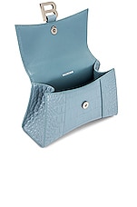 Balenciaga XS Hourglass Top Handle Bag in Blue Grey, view 5, click to view large image.