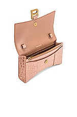 Balenciaga Hourglass Wallet on Chain Bag in Nude Beige, view 5, click to view large image.
