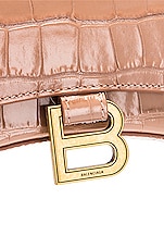 Balenciaga Hourglass Wallet on Chain Bag in Nude Beige, view 8, click to view large image.