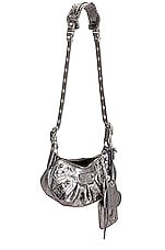 Balenciaga XS Le Cagole Shoulder Bag in Silver, view 5, click to view large image.