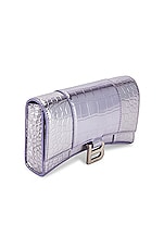 Balenciaga Hourglass Wallet on Chain Bag in Lilac, view 4, click to view large image.