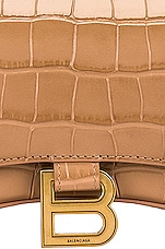 Balenciaga Hourglass Wallet on Chain Bag in Nude Beige, view 7, click to view large image.