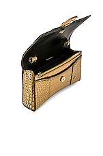 Balenciaga Hourglass Wallet on Chain Bag in Gold, view 5, click to view large image.