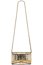 Balenciaga Hourglass Wallet on Chain Bag in Gold, view 6, click to view large image.