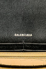 Balenciaga Hourglass Wallet on Chain Bag in Gold, view 8, click to view large image.