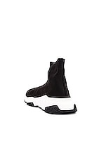 Balenciaga Bicolor Speed Sneakers in Black & White, view 3, click to view large image.