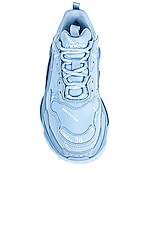 Balenciaga Triple S Sneakers in Light Blue & White, view 4, click to view large image.