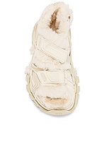 Balenciaga Strap Sandals in Beige, view 4, click to view large image.