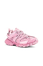 Balenciaga Track Sneakers in Faded Pink, view 2, click to view large image.