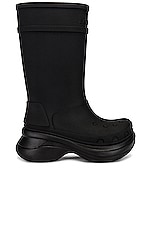 Balenciaga Crocs Boots in Black, view 1, click to view large image.