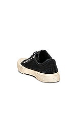 Balenciaga Paris Low Top Sneakers in Black & White, view 3, click to view large image.
