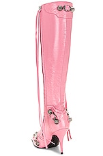 Balenciaga Cagole Boot in Sweet Pink & Silver, view 3, click to view large image.