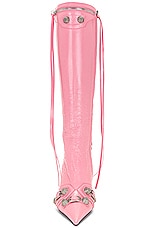 Balenciaga Cagole Boot in Sweet Pink & Silver, view 4, click to view large image.