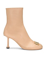 Balenciaga Groupie Bootie in Seashell & Gold, view 1, click to view large image.