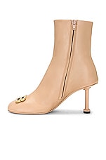 Balenciaga Groupie Bootie in Seashell & Gold, view 5, click to view large image.