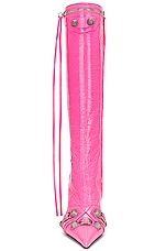 Balenciaga Cagole Boot in Fluo Pink, view 4, click to view large image.