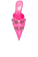 Balenciaga Cagole Mule in Fluo Pink, view 4, click to view large image.