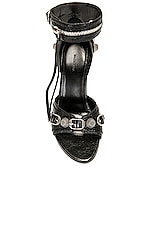 Balenciaga Cagole Sandal in Black & Pallas, view 4, click to view large image.