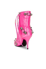 Balenciaga Cagole Bootie in Fluo Pink, view 3, click to view large image.
