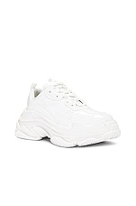 Balenciaga Triple S Monoblock Sneaker in White, view 2, click to view large image.