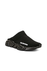 Balenciaga Speed Mule in Black, view 2, click to view large image.