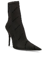 Balenciaga Naked Bootie in Black, view 2, click to view large image.