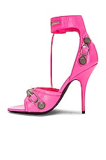 Balenciaga Cagole Sandal in Fluo Pink, view 5, click to view large image.