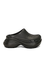 Balenciaga Crocs Mule in Black, view 1, click to view large image.