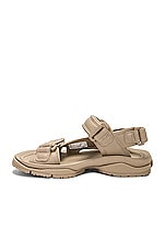 Balenciaga Tourist Fake Leather Sandal in Taupe, view 5, click to view large image.
