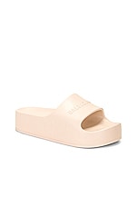 Balenciaga Chunky Slide in Sand Beige, view 2, click to view large image.
