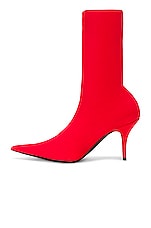 Balenciaga Knife Bootie in Bright Red, view 5, click to view large image.