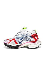 Balenciaga Runner Sneaker in White, Red, Blue, & Pink, view 5, click to view large image.