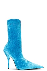 Balenciaga Knife Bootie in Azure, view 1, click to view large image.