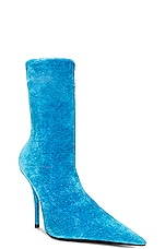 Balenciaga Knife Bootie in Azure, view 2, click to view large image.