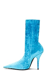 Balenciaga Knife Bootie in Azure, view 5, click to view large image.