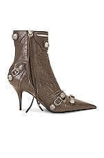 Balenciaga Cagole Bootie in Cold Brown & Silver, view 1, click to view large image.