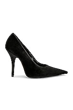 Balenciaga Knife Pump in Black, view 1, click to view large image.