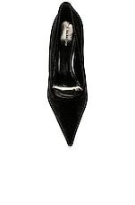 Balenciaga Knife Pump in Black, view 4, click to view large image.