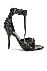 Balenciaga Cagole Sandal in Black, view 1, click to view large image.