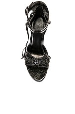 Balenciaga Cagole Sandal in Black, view 4, click to view large image.
