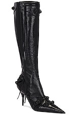 Balenciaga Cagole Boot in Black, view 2, click to view large image.